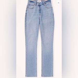 Abercrombie & fitch 90s slim straight ultra high rise curve love